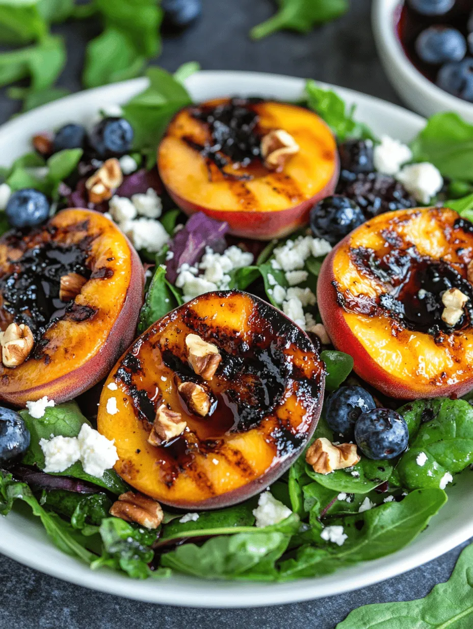 As the warm embrace of summer rolls in, our palates crave vibrant, fresh flavors that celebrate the season's bounty. The Grilled Peach & Blueberry Bliss Salad is a delightful combination of sweet and savory elements, making it an ideal dish for warm weather dining. This salad not only highlights the delicious flavors of seasonal fruits but also incorporates nutritious greens and protein-rich ingredients, transforming it into a well-rounded meal.