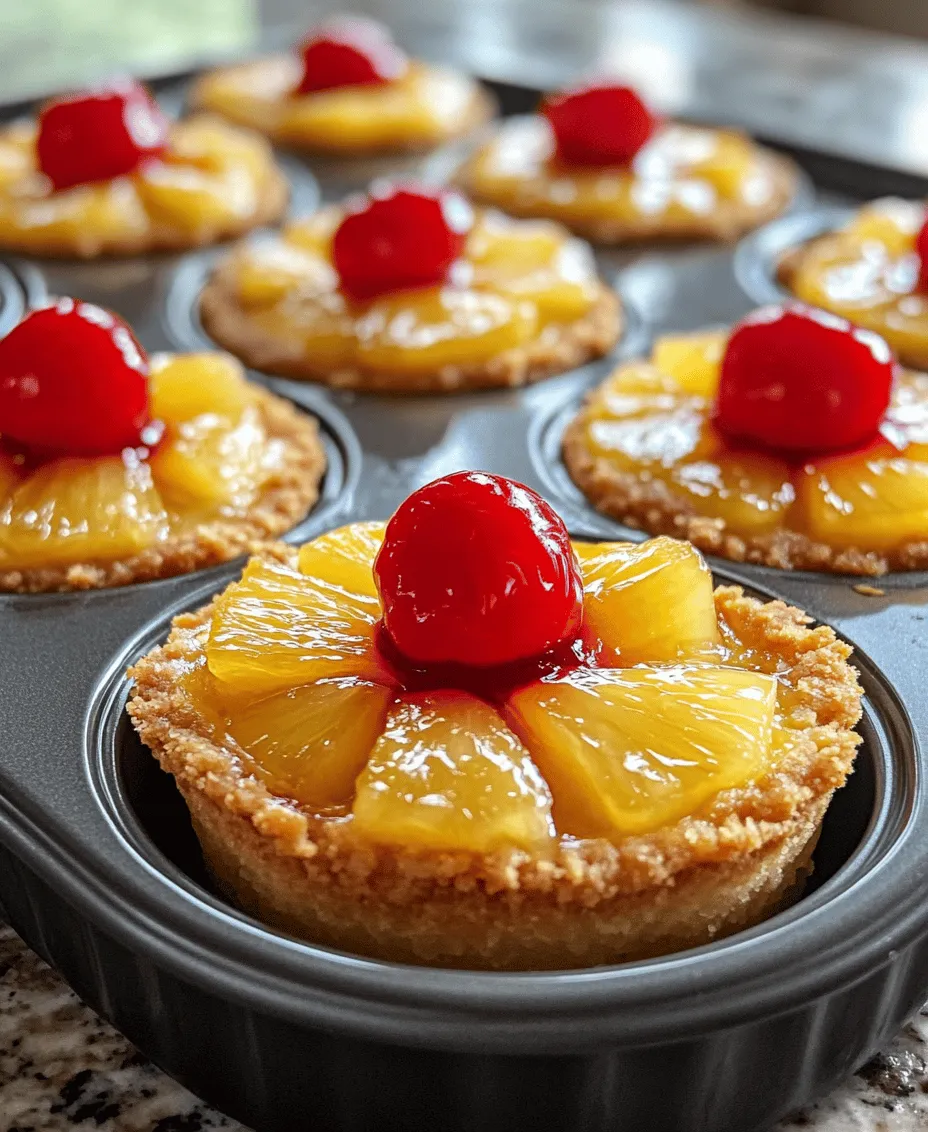 If you're looking for a dessert that perfectly balances sweet and tart flavors while bringing a touch of tropical charm to any occasion, look no further than mini pineapple upside-down cheesecakes. This delightful treat marries the beloved classic pineapple upside-down cake with the creamy richness of cheesecake, resulting in individual servings that are as visually appealing as they are delicious. The combination of tangy pineapple, luscious cream cheese, and a buttery crust creates a dessert that is sure to impress friends and family alike.