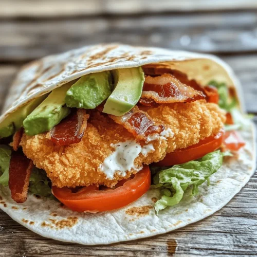 In the world of quick and satisfying meals, the Crispy Chicken Bacon Ranch Wrap stands out as a fan favorite. This delightful wrap combines the crispiness of fried chicken with the savory goodness of bacon, all enveloped in a soft tortilla and complemented by fresh vegetables and the tangy flavor of ranch dressing. It’s not just a meal; it’s a culinary experience that appeals to both the busy home cook and the gourmet enthusiast.