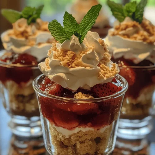 If you're looking for a dessert that perfectly embodies the essence of summer while also being a delightful treat year-round, look no further than Strawberry Shortcake Pudding Cups. This delectable dessert combines the fresh sweetness of ripe strawberries, the smoothness of creamy pudding, and the light, airy texture of shortcake into a single, beautifully layered dish. With its vibrant colors and delightful flavors, this dessert is not only visually appealing but also incredibly satisfying to the palate.