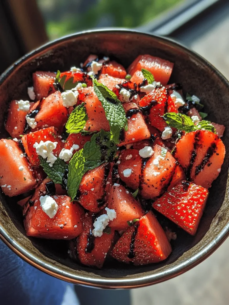 As the summer sun blazes overhead, there’s nothing quite like a refreshing dish to cool you down and satisfy your taste buds. Enter the Refreshing Watermelon Strawberry Delight—a vibrant salad that embodies the essence of summer through its colorful array of seasonal fruits. This delightful dish is not only visually appealing but also packed with flavors that perfectly complement each other, making it an ideal choice for gatherings, barbecues, or simply a light and healthy snack on a hot day.