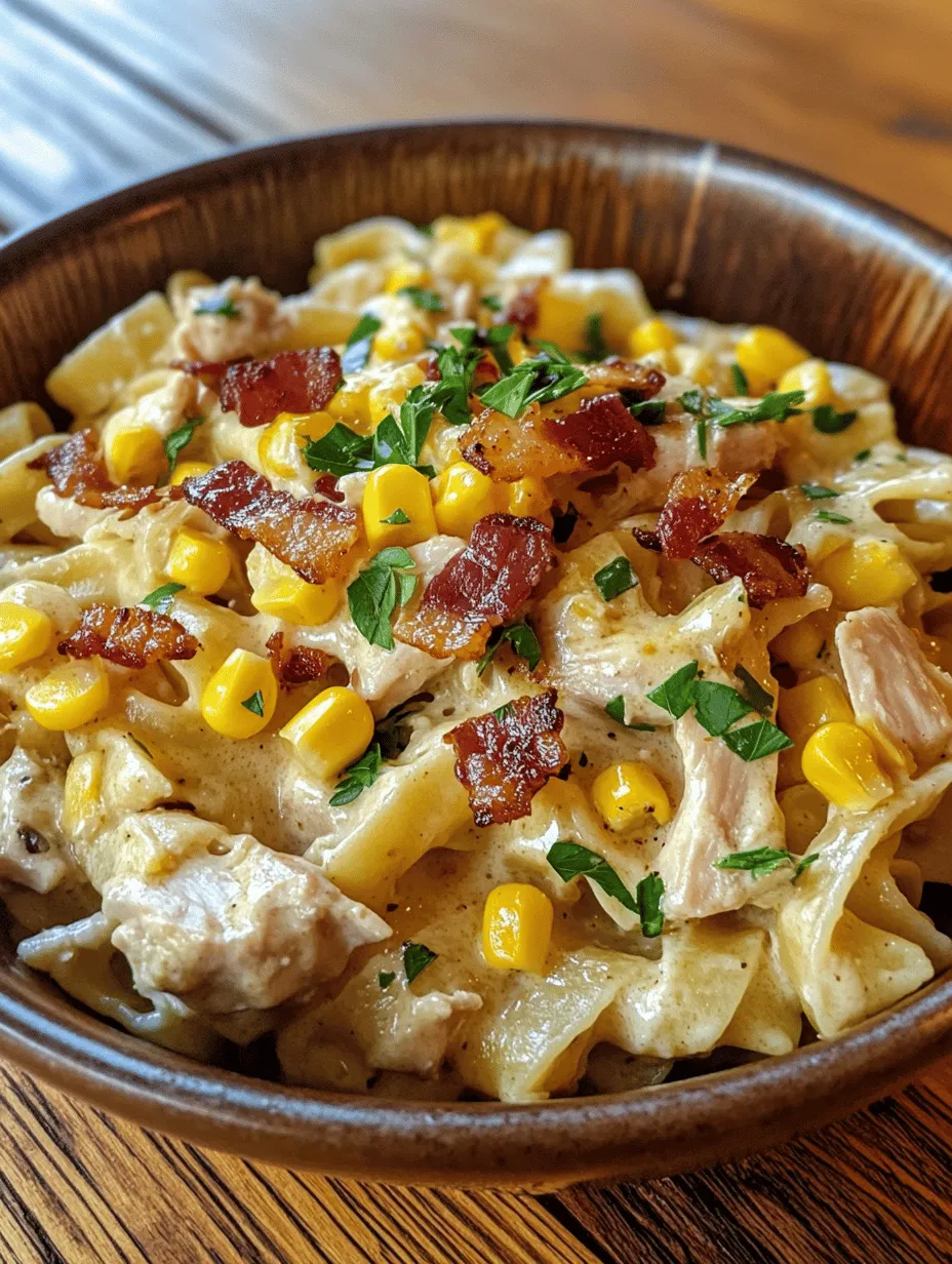 When it comes to comforting meals that leave you feeling satisfied and warm, few dishes can compete with creamy chicken pasta. This recipe for Creamy Chicken Pasta with Corn and Bacon is the perfect blend of flavors and textures that make it an instant favorite for families and gatherings alike. The rich, velvety sauce enveloping tender pasta, succulent chicken, and the delightful crunch of bacon creates a dish that feels both indulgent and heartwarming.