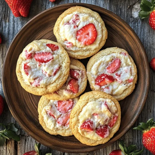 If you're looking for a sweet treat that beautifully combines the classic comfort of cookies with the luscious flavors of cheesecake and fresh strawberries, then look no further than Strawberry Cheesecake Stuffed Cookies. These delightful cookies are a true celebration of flavor and texture, featuring a soft and chewy cookie enveloping a creamy cheesecake filling, punctuated by bursts of juicy strawberries. Whether you're hosting a summer picnic, celebrating a birthday, or simply craving a sweet indulgence, these cookies are the perfect choice for any occasion.