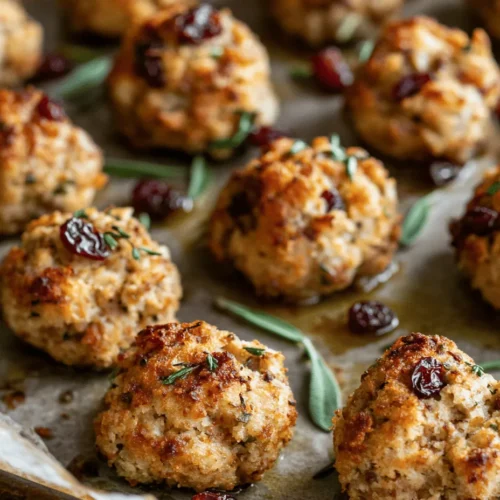 As the fall season rolls in and the holidays approach, the kitchen becomes a hub of warmth and festive aromas. One dish that has gained popularity for its versatility and flavor is the Cranberry Turkey Stuffing Balls. These delightful morsels blend the savory goodness of ground turkey with the sweet-tart flavor of dried cranberries, making them an ideal addition to any holiday feast or family dinner. Whether served as an appetizer or a side dish, these stuffing balls bring a touch of seasonal cheer and a burst of flavor to your table.