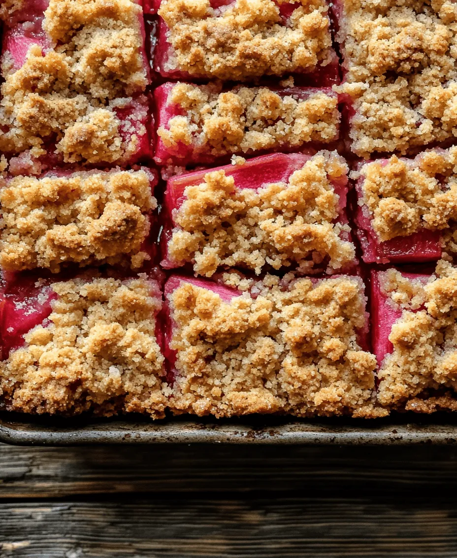 As the spring season rolls in, one of the most beloved seasonal ingredients takes center stage: rhubarb. This unique vegetable, often mistaken for a fruit, brings a vibrant tartness that makes it an ideal candidate for various desserts. Among the most delightful creations you can whip up with rhubarb are delicious crumble bars, which combine the tangy flavor of this vegetable with a sweet and buttery crumble topping. The balance of tartness and sweetness in rhubarb crumble bars is not only comforting but also embodies the essence of homemade desserts, offering a sense of satisfaction that comes from baking from scratch.