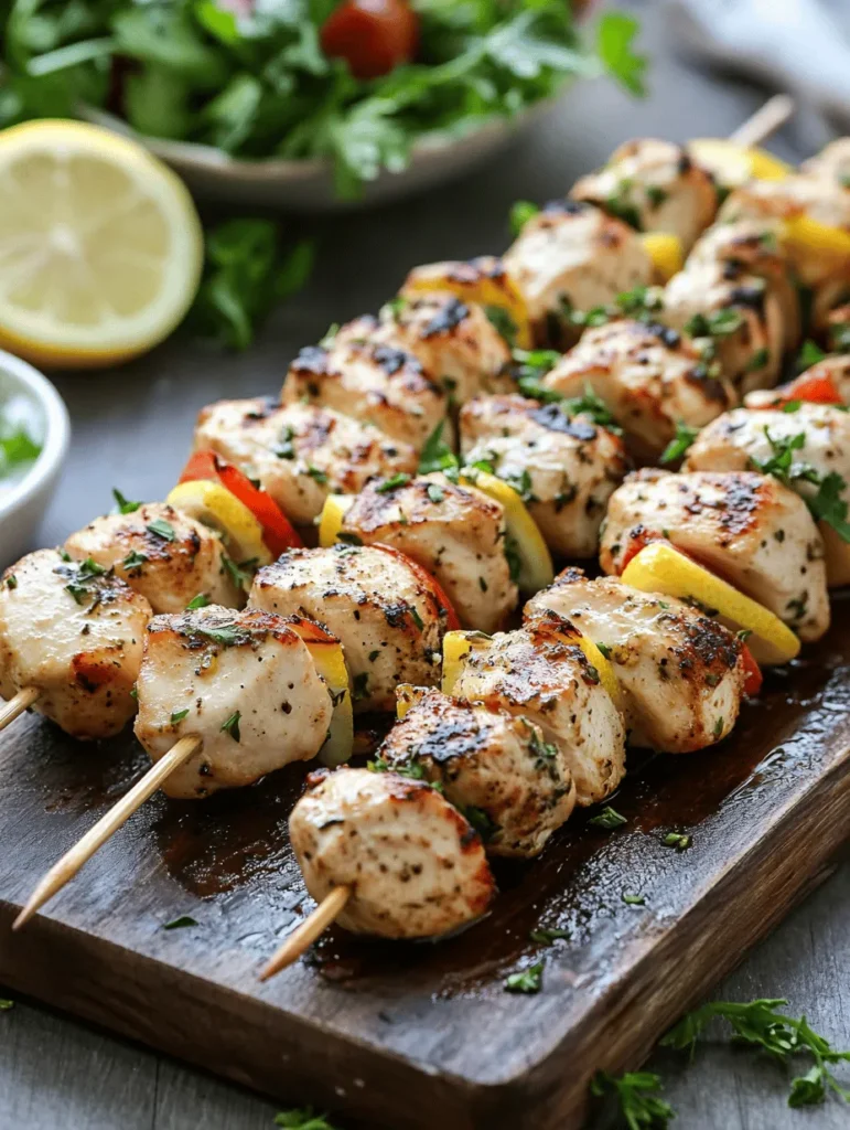 To craft the perfect grilled lemon herb chicken skewers, it's essential to understand the significance of each ingredient. Each component plays a vital role in creating a dish that is not only flavorful but also nutritious.