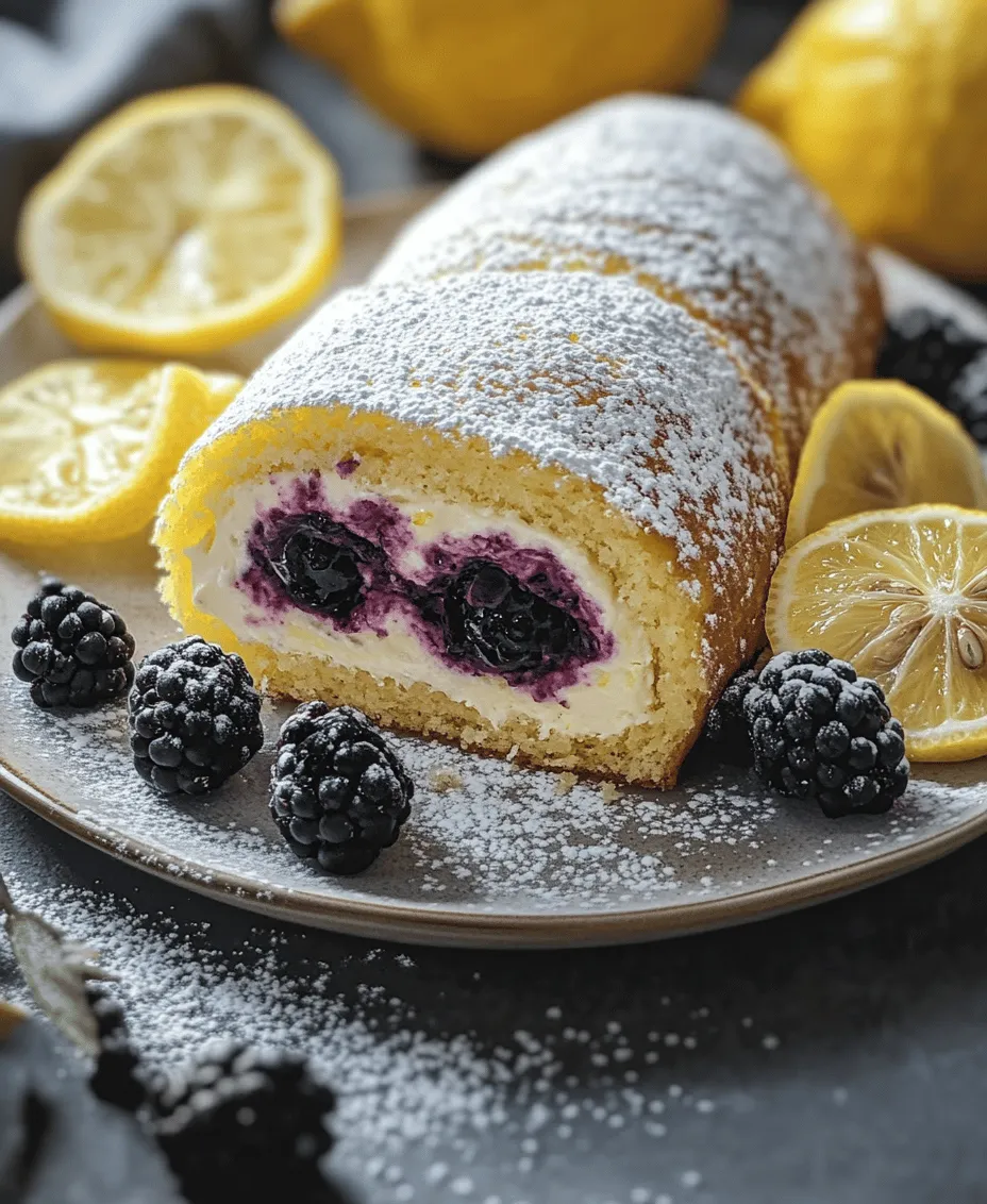 Welcome to the delightful world of dessert-making, where flavors dance and creativity knows no bounds! Today, we’ll be diving into a stunning treat that embodies the essence of spring and summer: the Refreshing Lemon and Blackberry Cake Roll. This recipe is not just about creating a delicious dessert; it’s a celebration of seasonal ingredients that elevate the taste and presentation of any gathering. The bright, zesty flavor of fresh lemons beautifully complements the sweet-tart juiciness of blackberries, making this cake roll a refreshing indulgence that is both light and satisfying.