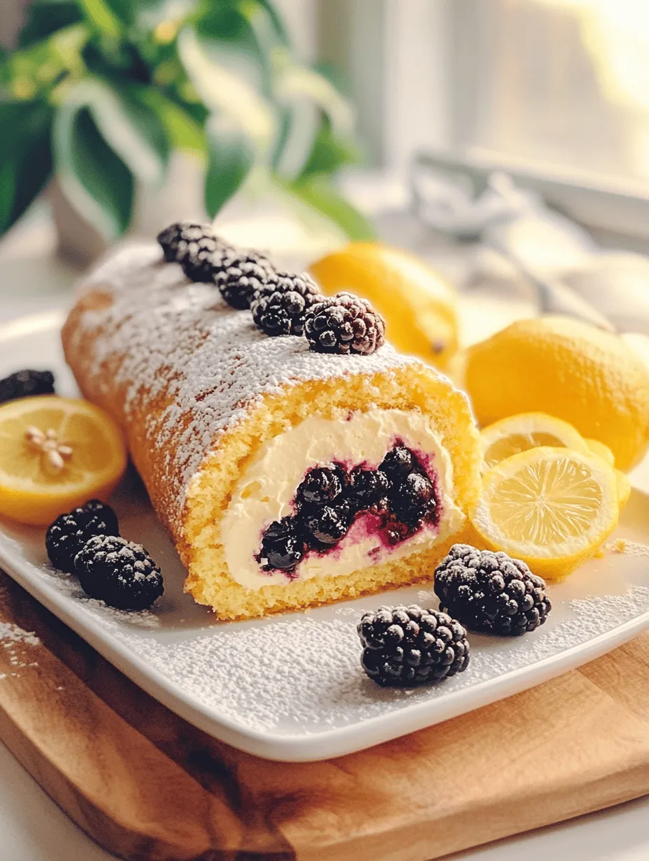 Welcome to the delightful world of dessert-making, where flavors dance and creativity knows no bounds! Today, we’ll be diving into a stunning treat that embodies the essence of spring and summer: the Refreshing Lemon and Blackberry Cake Roll. This recipe is not just about creating a delicious dessert; it’s a celebration of seasonal ingredients that elevate the taste and presentation of any gathering. The bright, zesty flavor of fresh lemons beautifully complements the sweet-tart juiciness of blackberries, making this cake roll a refreshing indulgence that is both light and satisfying.