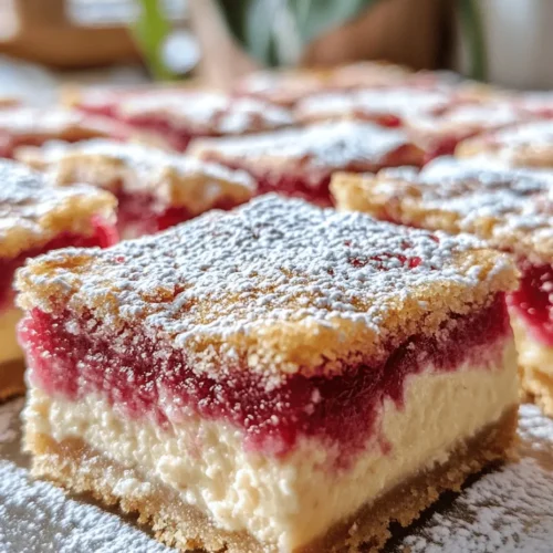To truly appreciate Rhubarb Cheesecake Bars, it's essential to understand the key components that contribute to their deliciousness. Each ingredient plays a vital role, ensuring that every bite is a harmonious blend of flavors.