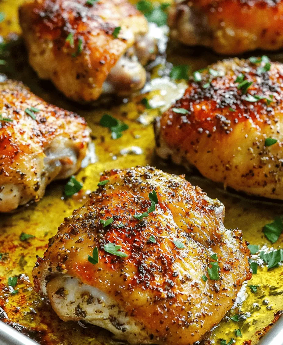 When it comes to creating a delicious, hearty meal, few dishes can compare to the satisfaction of perfectly oven-baked chicken thighs. This recipe promises juicy, flavorful chicken that practically melts in your mouth, all while being incredibly easy to prepare. If you’re someone who enjoys succulent meat without the fuss of complex cooking techniques, you’re in for a treat. Whether you’re planning a cozy family dinner, prepping meals for the week, or hosting friends, this recipe will elevate your culinary game without requiring hours of your time.