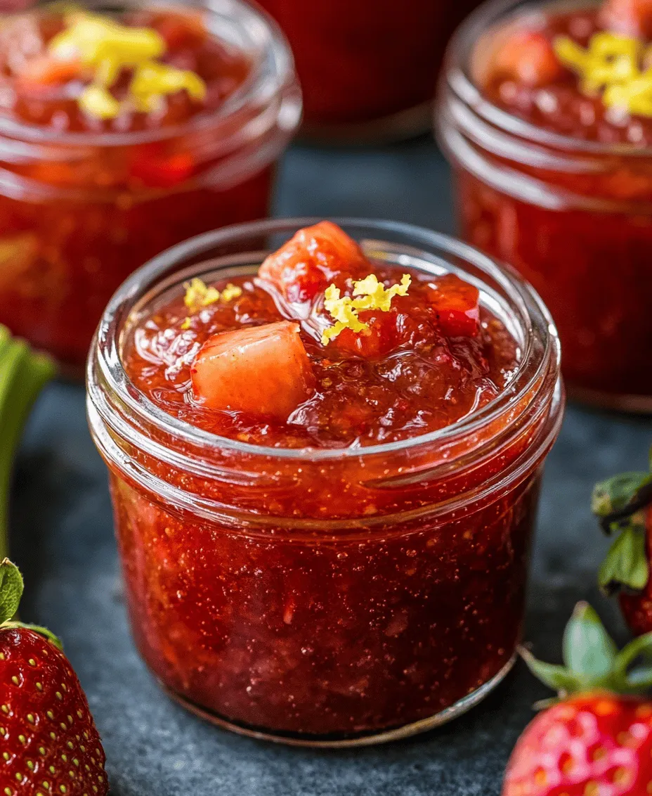 Strawberry rhubarb jam is renowned for its perfect balance between the sweet juiciness of strawberries and the tartness of rhubarb. This combination not only tantalizes the taste buds but also provides a sensory experience reminiscent of simpler times. The natural sweetness of strawberries softens the sharp bite of rhubarb, resulting in a delightful jam that can be enjoyed on toast, swirled into yogurt, or even used as a filling for pastries and desserts.