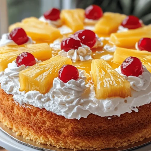 Welcome to a culinary journey that takes you straight to a tropical paradise! The Juicy Pineapple Heaven Cake is a delightful dessert that combines the sweet and tangy essence of fresh pineapple with a moist, tender cake base. Whether you're celebrating a special occasion, hosting a family gathering, or simply seeking a delicious treat to brighten your day, this cake is the perfect choice.