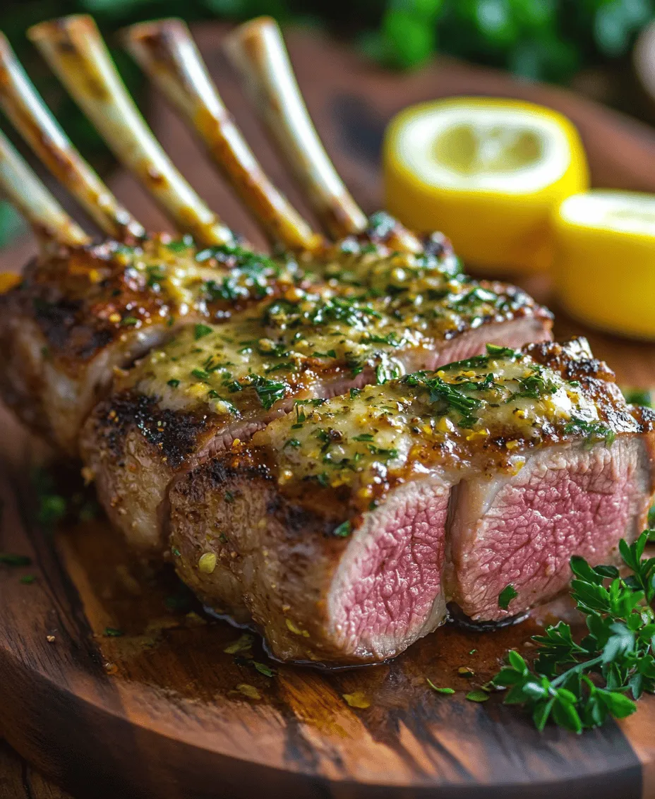 The star of our dish is undoubtedly the rack of lamb, a cut that is as flavorful as it is visually stunning. A rack of lamb consists of a series of ribs that are typically frenched to enhance presentation. When selecting your rack of lamb, look for high-quality cuts with a good amount of marbling, as this will contribute to both flavor and tenderness.