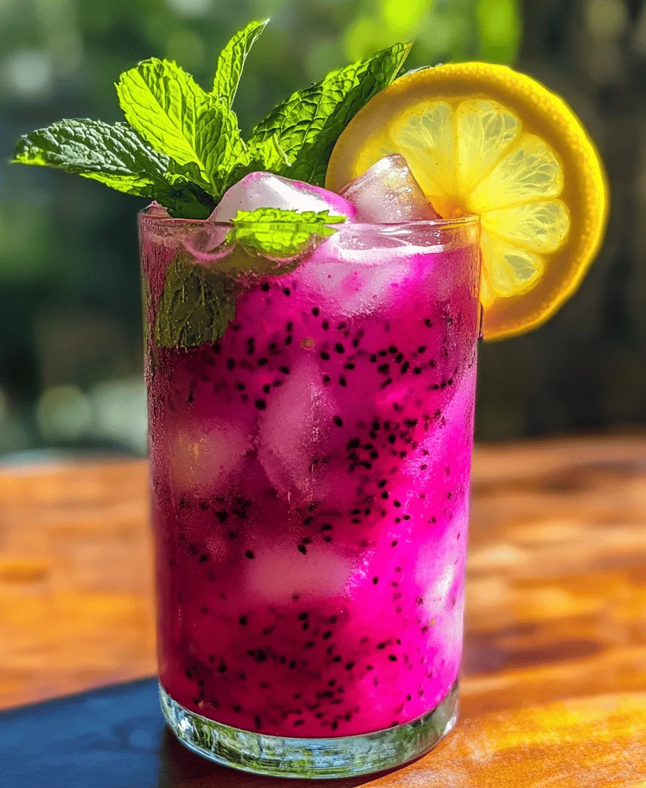 As summer approaches, the quest for a refreshing beverage becomes paramount. One drink that stands out for both its vibrant hue and delightful flavor is Dragonfruit Lemonade. This unique twist on a classic favorite combines the tropical essence of dragonfruit with the zesty brightness of fresh lemons, resulting in a drink that is not only visually appealing but also bursting with flavor. If you’re looking to impress your guests or simply treat yourself to something special, this Dragonfruit Lemonade will surely be a highlight of your warm-weather gatherings.