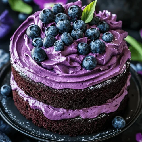 Blueberry desserts have captured the hearts (and taste buds) of many, becoming a staple in bakeries and homes alike. The sweet-tart flavor of blueberries, paired with their vibrant color, adds a touch of elegance to any dish. Among the myriad of blueberry-infused treats, the Blueberry Velvet Cake Delight stands out as a unique and indulgent option. This cake not only celebrates the essence of blueberries but also elevates it to new heights with its soft texture and rich flavor profile.