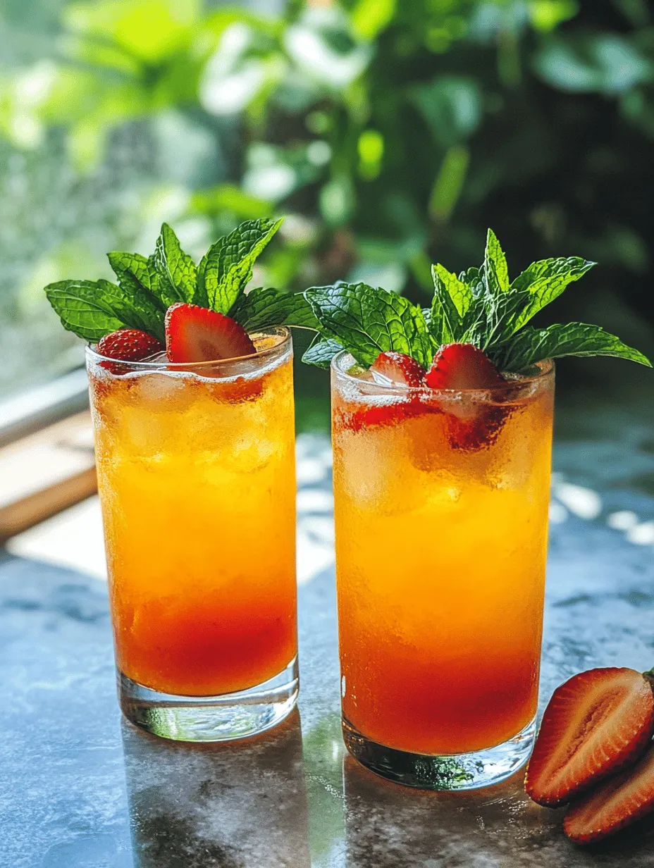As the sun rises, casting a golden glow across the horizon, there's no better way to greet the day than with a refreshing drink that embodies the vibrancy of a new dawn. Enter the Sweet Sunrise Fizz, a delightful concoction that harmoniously blends fresh orange juice, coconut water, honey, and mint for a revitalizing beverage experience. This invigorating drink not only tantalizes your taste buds but also offers an array of health benefits, making it a must-try for health-conscious individuals and beverage enthusiasts alike.