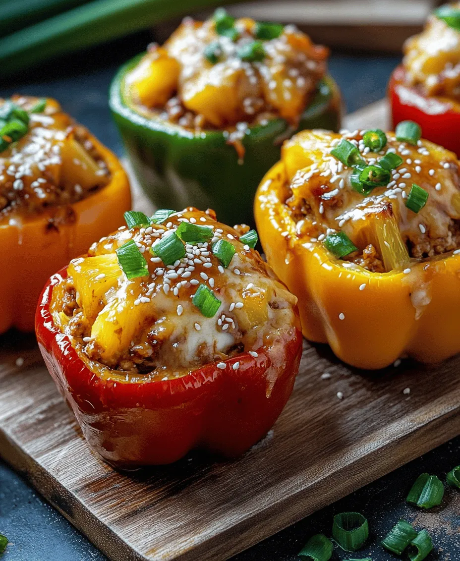 If you’re looking to elevate your meal prep game while satisfying your taste buds, look no further than Teriyaki Pineapple Chicken Stuffed Peppers. This innovative dish brings together the best of both worlds: the savory, umami flavors of teriyaki sauce combined with the natural sweetness of fresh pineapple, all nestled within vibrant bell peppers. Not only does this recipe offer an explosion of flavors, but it also presents a visually stunning dish that’s perfect for impressing family and friends at the dinner table.