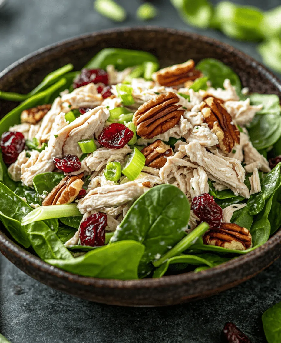 Chicken salad is a classic dish enjoyed by many for its versatility and ease of preparation. It can serve as a satisfying lunch, a light dinner, or even a delightful addition to picnics and potlucks. The beauty of chicken salad lies in its adaptability; you can customize it to fit your taste preferences and dietary needs. Among the myriad of chicken salad varieties, the Tangy Cranberry Pecan Chicken Salad stands out with its unique combination of flavors and textures. This salad boasts a delightful mix of sweet dried cranberries and crunchy pecans, creating a mouthwatering experience that is both refreshing and filling.