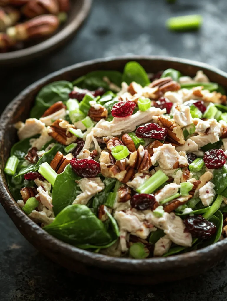 Chicken salad is a classic dish enjoyed by many for its versatility and ease of preparation. It can serve as a satisfying lunch, a light dinner, or even a delightful addition to picnics and potlucks. The beauty of chicken salad lies in its adaptability; you can customize it to fit your taste preferences and dietary needs. Among the myriad of chicken salad varieties, the Tangy Cranberry Pecan Chicken Salad stands out with its unique combination of flavors and textures. This salad boasts a delightful mix of sweet dried cranberries and crunchy pecans, creating a mouthwatering experience that is both refreshing and filling.