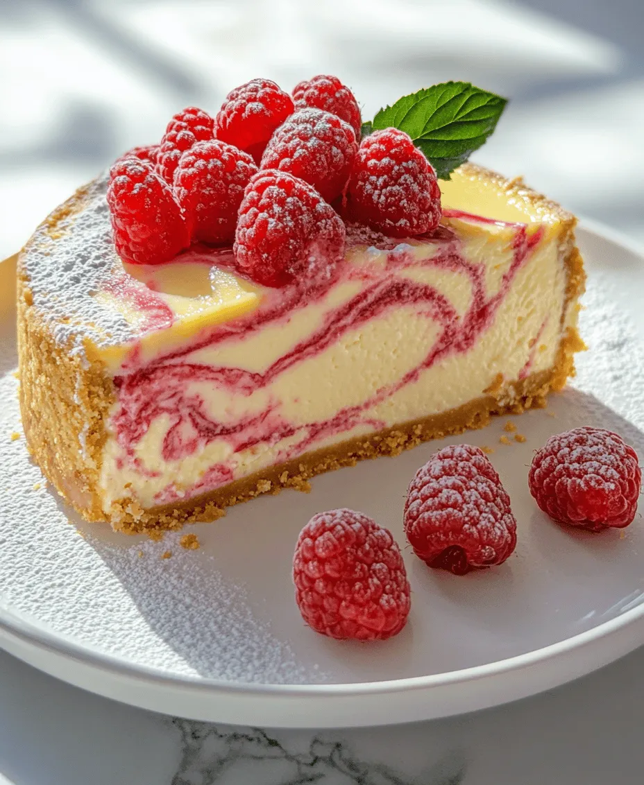 If you're searching for a dessert that perfectly balances sweet and tart flavors, look no further than the Lemon Raspberry Swirl Cheesecake. This delightful dessert not only tantalizes your taste buds but also dazzles the eye with its beautiful swirls of vibrant raspberry against a creamy lemon backdrop. The combination of creamy cheese, zesty lemon, and luscious raspberries creates a symphony of flavors that is sure to impress at any gathering.