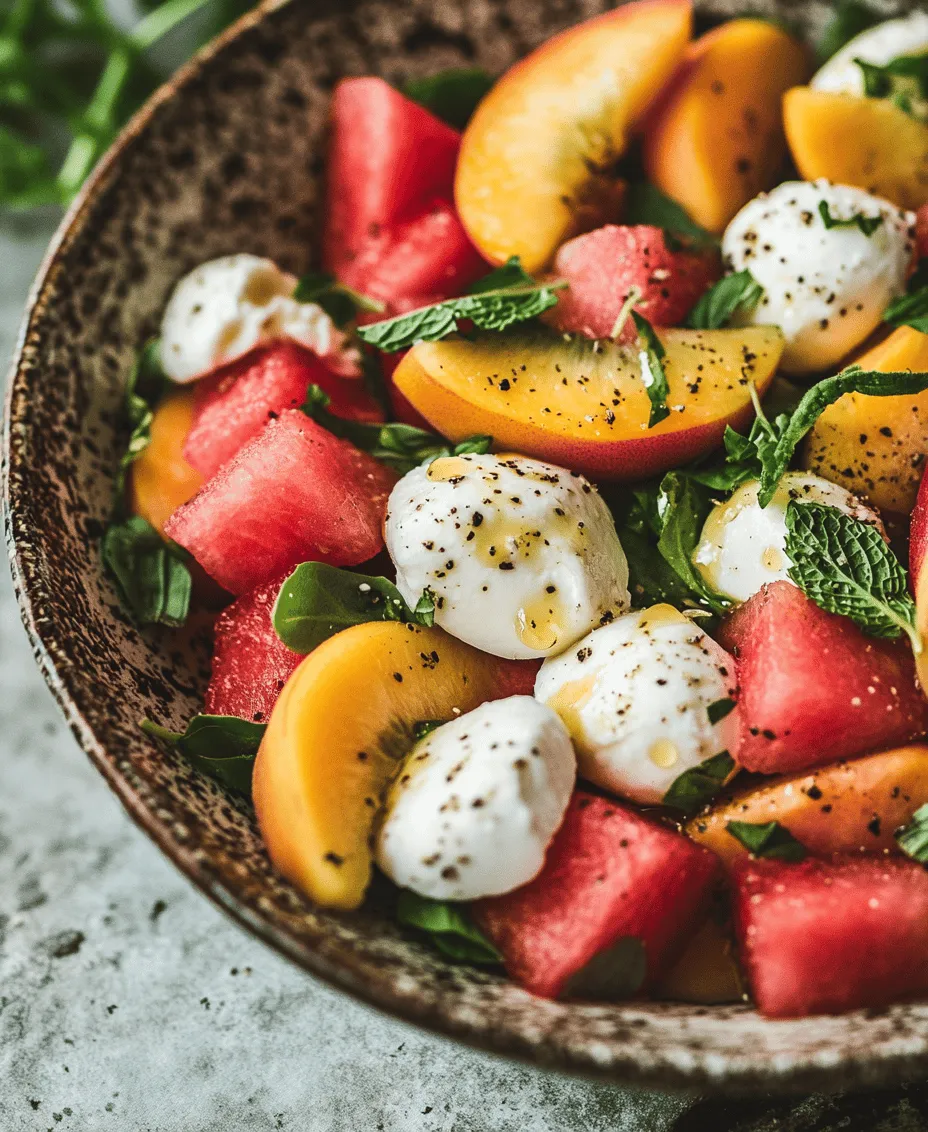 As the temperature rises and the sun shines brighter, summer salads become a staple on dining tables across the globe. These vibrant, colorful dishes are not only refreshing but also a celebration of seasonal produce. Among the myriad of options, the Refreshing Summer Peach Watermelon Salad stands out as a perfect dish for hot weather. This delightful salad combines juicy peaches and sweet watermelon, resulting in a symphony of flavors that evoke the essence of summer.