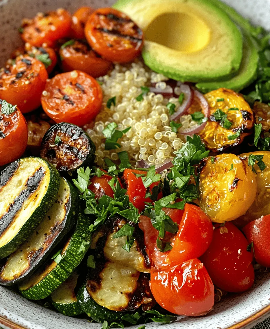 In the quest for wholesome and flavorful meal options, the Savory Quinoa & Grilled Veggie Bowl stands out as a nutritious choice that perfectly marries health and taste. This vibrant dish not only tantalizes the palate but also packs a punch in terms of nutritional value. With the rise of plant-based eating, more people are seeking dishes that are rich in flavor while being kind to their bodies. This quinoa and grilled veggie bowl is an excellent representation of that trend, making it an ideal centerpiece for lunch or dinner.