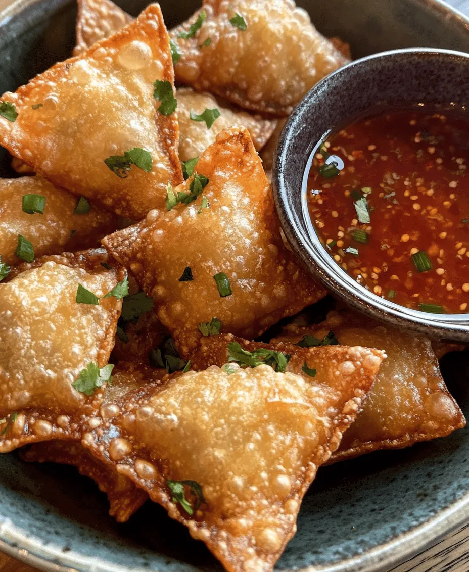 Wontons have long been a beloved staple in various Asian cuisines, celebrated for their versatility and delectable taste. Originating from Chinese culinary traditions, these bite-sized dumplings are typically filled with a variety of ingredients, ranging from savory meats to vibrant vegetables. As they have gained popularity worldwide, different interpretations and fillings have emerged, making wontons a favorite in numerous dishes. Among the many delectable varieties, crispy cream cheese wontons stand out as a delightful appetizer or snack that is sure to please any palate.