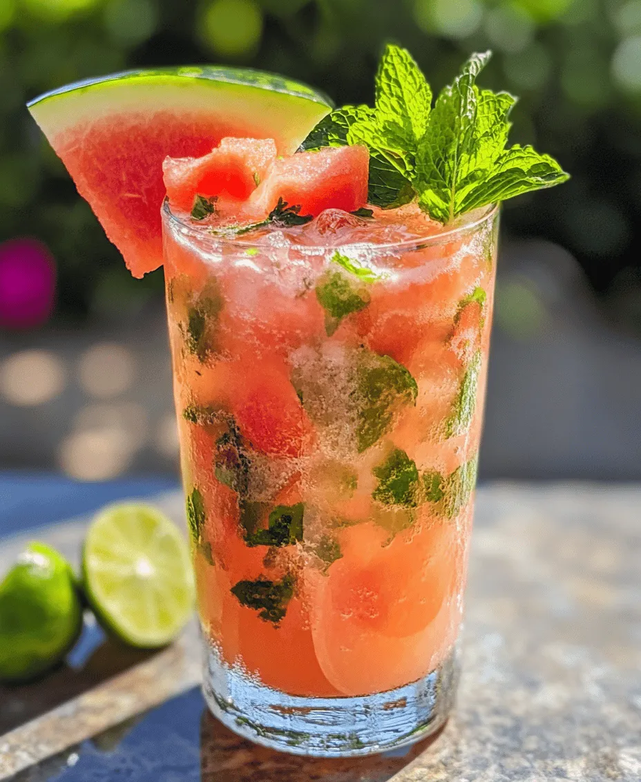 Delight in the refreshing flavors of summer with a Watermelon Mojito Mocktail. This vibrant drink embodies the essence of leisure days spent under the sun, making it a perfect companion for gatherings or a relaxing evening at home. Not only does this mocktail quench your thirst, but it also serves as an excellent alcohol-free option that delivers on taste and presentation. The combination of juicy watermelon, fresh mint, and zesty lime results in a beverage that is as visually appealing as it is delicious. In this article, we will explore the ingredients, preparation, and unique benefits of this delightful drink.