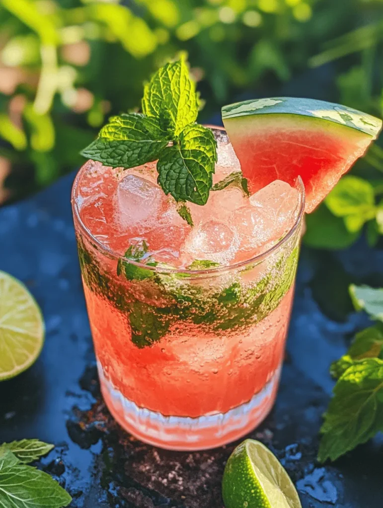 Delight in the refreshing flavors of summer with a Watermelon Mojito Mocktail. This vibrant drink embodies the essence of leisure days spent under the sun, making it a perfect companion for gatherings or a relaxing evening at home. Not only does this mocktail quench your thirst, but it also serves as an excellent alcohol-free option that delivers on taste and presentation. The combination of juicy watermelon, fresh mint, and zesty lime results in a beverage that is as visually appealing as it is delicious. In this article, we will explore the ingredients, preparation, and unique benefits of this delightful drink.
