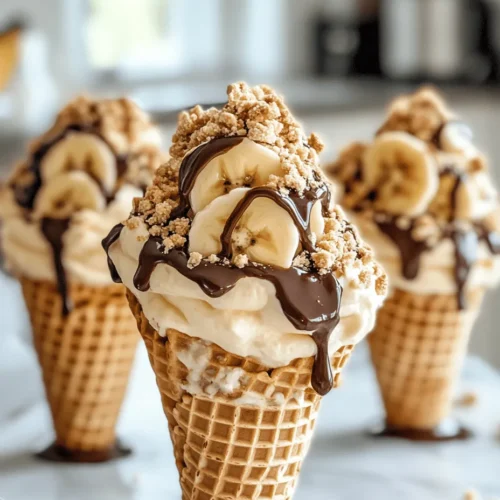 A well-crafted Banana Cheesecake Cone offers a delightful balance of flavors and textures. The creamy cheesecake filling is not overly sweet, thanks to the inclusion of ripe bananas and a touch of lemon juice, which adds a refreshing tanginess. This balance of sweetness and tartness makes for a harmonious flavor experience. The fresh bananas not only enhance the overall taste but also contribute moisture to the filling, ensuring it remains luscious and satisfying.