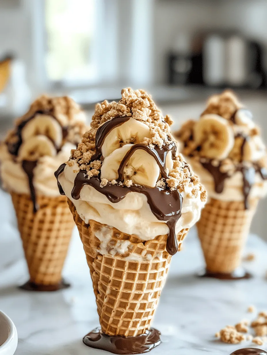 A well-crafted Banana Cheesecake Cone offers a delightful balance of flavors and textures. The creamy cheesecake filling is not overly sweet, thanks to the inclusion of ripe bananas and a touch of lemon juice, which adds a refreshing tanginess. This balance of sweetness and tartness makes for a harmonious flavor experience. The fresh bananas not only enhance the overall taste but also contribute moisture to the filling, ensuring it remains luscious and satisfying.
