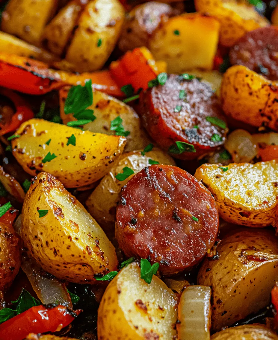 If you're seeking a comforting and hearty meal that encapsulates robust flavors while remaining simple to prepare, look no further than Sizzling Kielbasa & Roasted Potatoes. This dish masterfully combines the savory, smoky essence of kielbasa with the natural sweetness of roasted potatoes and the vibrant crunch of bell peppers. Whether it's a busy weeknight dinner or a casual gathering with friends, this recipe offers both satisfaction and ease, making it a favorite among home cooks.