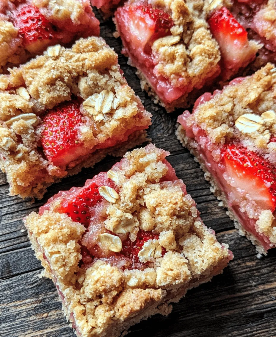 In the world of desserts, few combinations are as delightful as the sweet and tangy duo of strawberries and rhubarb. These Sweet & Tart Strawberry Rhubarb Crumb Bars offer a perfect balance of flavors, a satisfying texture, and an irresistible crumb topping. This dessert is a celebration of spring's bounty, showcasing the vibrant colors and flavors of fresh strawberries and tart rhubarb. With a buttery crust, luscious fruit filling, and crumbly topping, these bars are ideal for gatherings, picnics, or simply treating yourself at home.