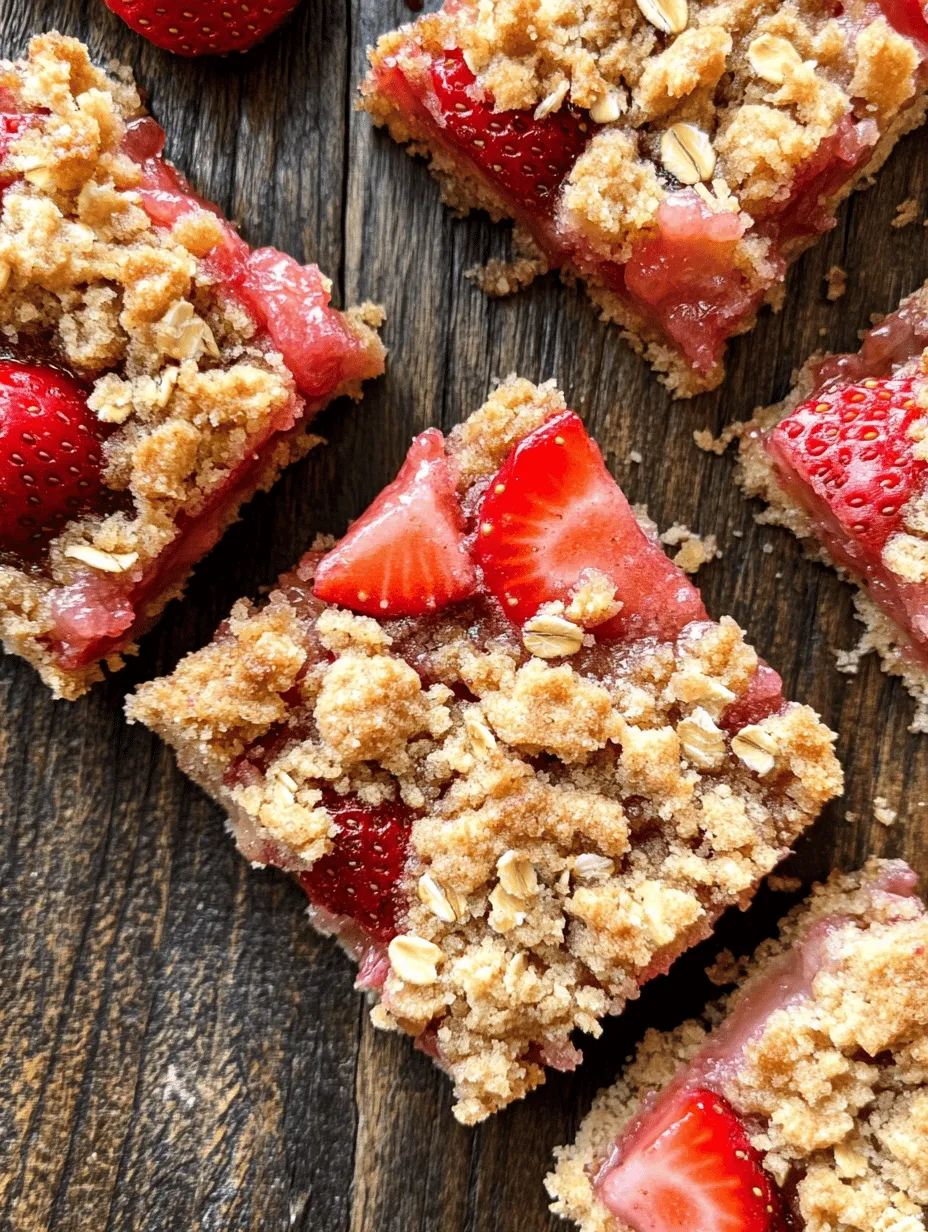 In the world of desserts, few combinations are as delightful as the sweet and tangy duo of strawberries and rhubarb. These Sweet & Tart Strawberry Rhubarb Crumb Bars offer a perfect balance of flavors, a satisfying texture, and an irresistible crumb topping. This dessert is a celebration of spring's bounty, showcasing the vibrant colors and flavors of fresh strawberries and tart rhubarb. With a buttery crust, luscious fruit filling, and crumbly topping, these bars are ideal for gatherings, picnics, or simply treating yourself at home.