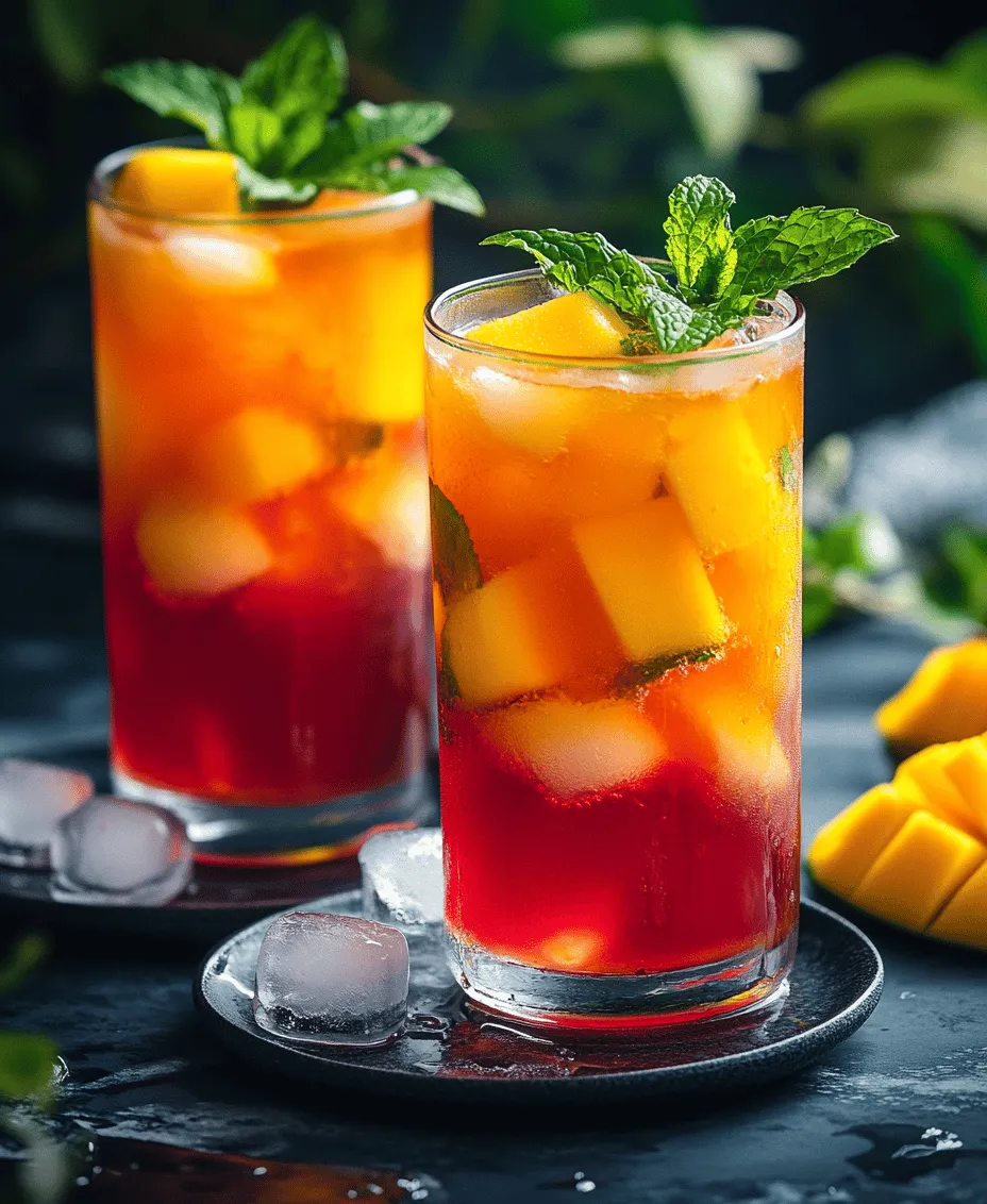 Hibiscus, derived from the dried petals of the hibiscus flower, is a key ingredient in this iced tea. Known for its tart flavor, hibiscus has been used for centuries in various cultures for its medicinal properties. It is rich in antioxidants, which help combat oxidative stress in the body, and studies suggest that hibiscus tea may contribute to lower blood pressure and improved heart health. Additionally, hibiscus is known to aid digestion and provide anti-inflammatory benefits, making it a fantastic addition to any diet.