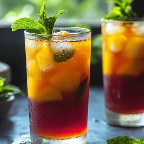 Hibiscus, derived from the dried petals of the hibiscus flower, is a key ingredient in this iced tea. Known for its tart flavor, hibiscus has been used for centuries in various cultures for its medicinal properties. It is rich in antioxidants, which help combat oxidative stress in the body, and studies suggest that hibiscus tea may contribute to lower blood pressure and improved heart health. Additionally, hibiscus is known to aid digestion and provide anti-inflammatory benefits, making it a fantastic addition to any diet.