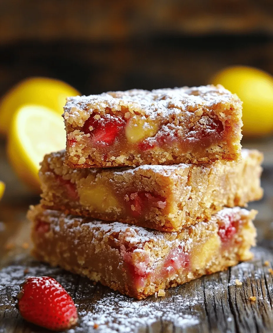 As the warm sun ushers in the season of picnics and outdoor gatherings, there's nothing quite like a sweet treat to complement the vibrant atmosphere. Enter strawberry lemon blondies—a delightful dessert that combines the luscious sweetness of ripe strawberries with the zesty brightness of fresh lemons. This unique flavor profile not only tantalizes the taste buds but also evokes feelings of summer bliss.