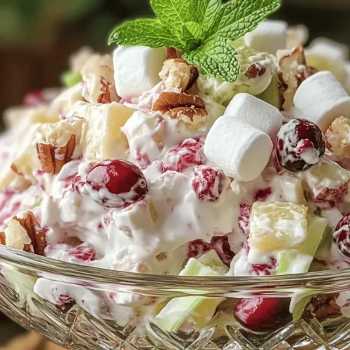 As the seasons change and the holiday spirit fills the air, the quest for the perfect dish to celebrate gatherings becomes paramount. Enter the Cranberry Bliss Salad—a vibrant and refreshing addition to any table, bursting with seasonal flavors that delight the palate. This salad is not just a feast for the eyes, boasting a colorful array of ingredients, but it also embodies the essence of the holidays with its harmonious blend of tart cranberries, creamy yogurt, and crunchy nuts. Whether you're hosting a festive dinner party, attending a potluck, or simply looking for a delicious side dish to complement your family meal, this salad checks all the boxes.