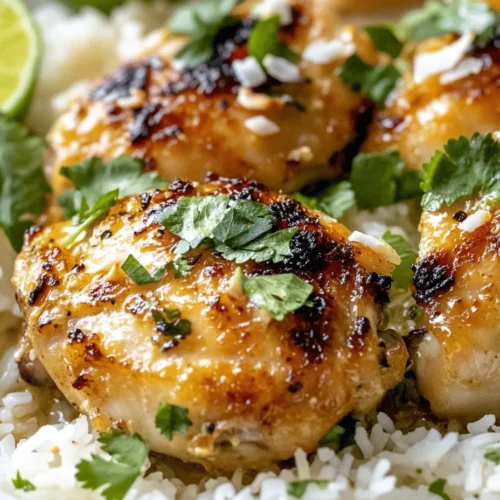 Transport your taste buds to a sun-kissed beach with this Tropical Coconut Chicken Delight. This exotic dish is a celebration of vibrant flavors and inviting aromas, inspired by the lush landscapes and culinary traditions of tropical regions. With its luscious coconut milk and zesty lime, this recipe creates a harmonious blend that encapsulates the essence of paradise. Whether you're seeking a quick weeknight dinner or a spectacular centerpiece for your next gathering, this dish promises to deliver an unforgettable culinary experience.