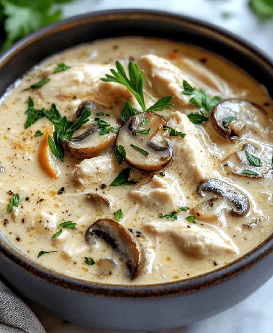 As the leaves begin to change color and the air turns crisp, there's nothing quite as comforting as a warm bowl of soup. Soup has a unique ability to evoke feelings of nostalgia and warmth, making it a staple in many households, especially during the colder months. Among the myriad of soup options, creamy soups hold a special place in the hearts of many. One such delightful creation is Creamy Garlic Chicken Mushroom Soup. This dish not only serves as a cozy meal for chilly evenings but also makes for a quick and satisfying weeknight dinner.
