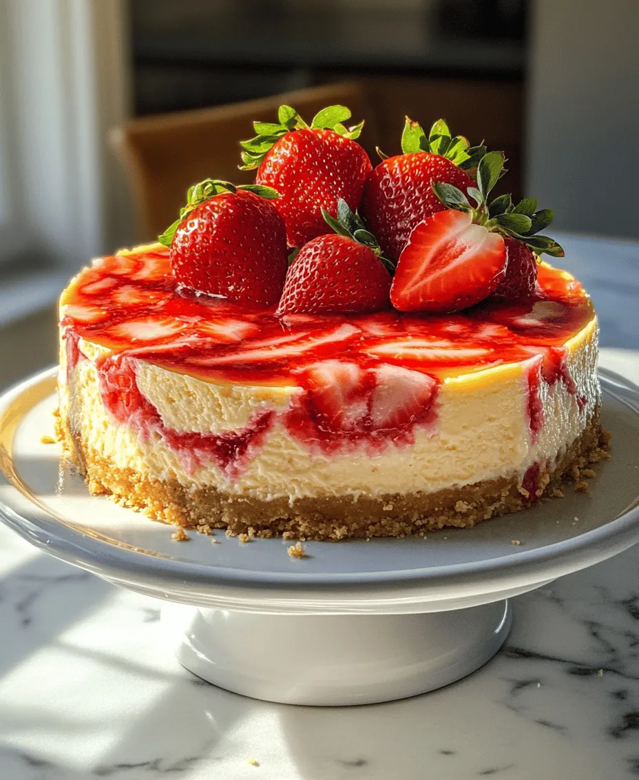 Cheesecake has long held a special place in the hearts of dessert lovers around the world. Its rich, creamy texture and versatile flavor profile make it a beloved choice for any occasion—from casual family dinners to lavish celebrations. The allure of cheesecake lies not only in its taste but also in its luxurious mouthfeel, which can be both indulgent and comforting. Among the myriad of cheesecake options, the Strawberry Swirl Cheesecake emerges as a standout. This delightful dessert features a luscious blend of creamy cheesecake and vibrant strawberry swirls, creating a visually stunning and flavor-packed treat.