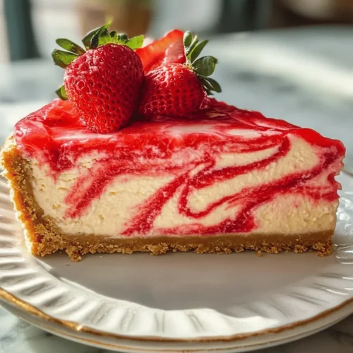Cheesecake has long held a special place in the hearts of dessert lovers around the world. Its rich, creamy texture and versatile flavor profile make it a beloved choice for any occasion—from casual family dinners to lavish celebrations. The allure of cheesecake lies not only in its taste but also in its luxurious mouthfeel, which can be both indulgent and comforting. Among the myriad of cheesecake options, the Strawberry Swirl Cheesecake emerges as a standout. This delightful dessert features a luscious blend of creamy cheesecake and vibrant strawberry swirls, creating a visually stunning and flavor-packed treat.