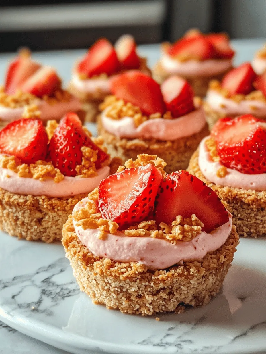 If you’re on the hunt for a dessert that’s both delicious and visually appealing, look no further than Strawberry Cheesecake Crunch Bites. These delightful treats are the ideal combination of creamy cheesecake filling and a satisfying crunch, making them a favorite among dessert lovers of all ages. Whether you’re hosting a summer barbecue, celebrating a birthday, or simply looking to satisfy your sweet tooth, these Strawberry Cheesecake Crunch Bites are sure to impress your guests and elevate any occasion.