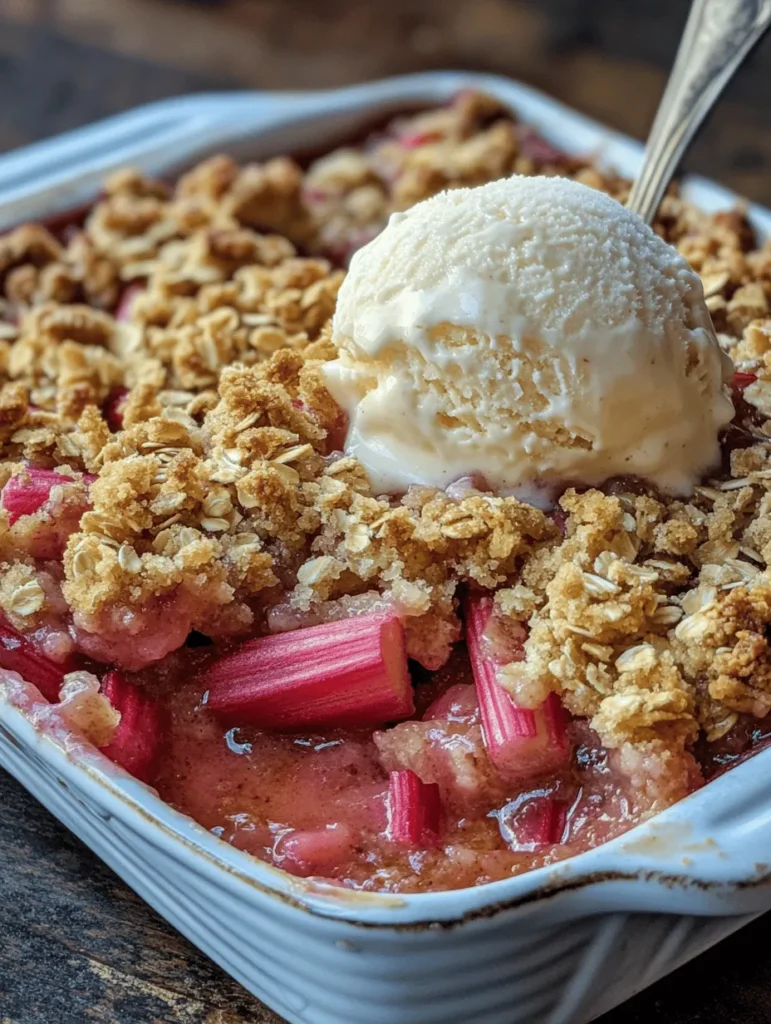 There's something truly enchanting about homemade desserts—the way they evoke memories and warm our hearts, often reminding us of cherished moments spent around the family table. Among the countless sweet treats that grace our kitchens, family recipes hold a special place, carrying with them stories of generations past and the love that transcends time. One such beloved recipe is Grandma's Rustic Rhubarb Crisp, a delightful dessert that has been passed down through the years, capturing the essence of home and comfort in every bite.