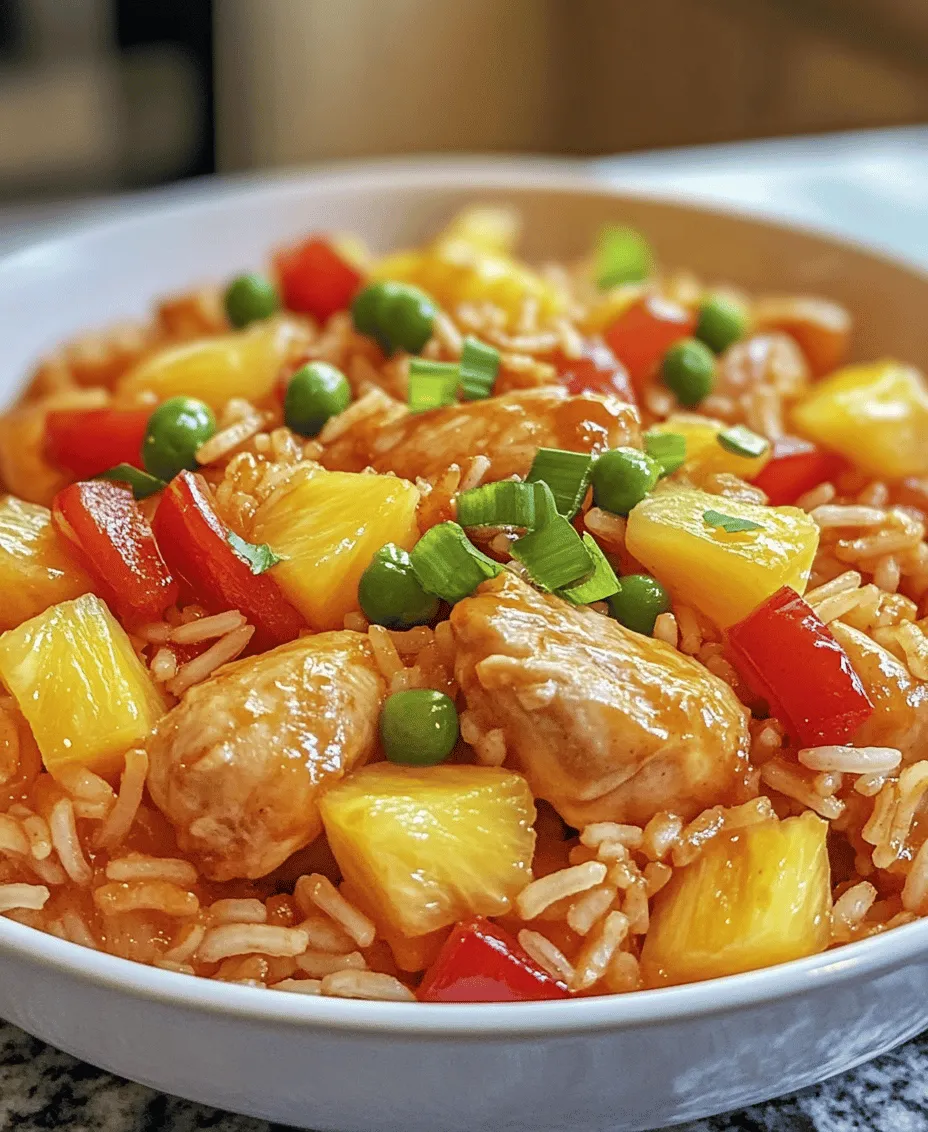 Are you looking for a dish that brings a burst of tropical flavors to your dinner table? Look no further than Pineapple Bliss Chicken & Rice! This delightful recipe combines tender chicken thighs, fragrant jasmine rice, and fresh pineapple in a harmonious blend that tantalizes the taste buds. The appeal of this dish lies not only in its vibrant flavors but also in its healthy ingredients, making it a perfect choice for family dinners or gatherings.