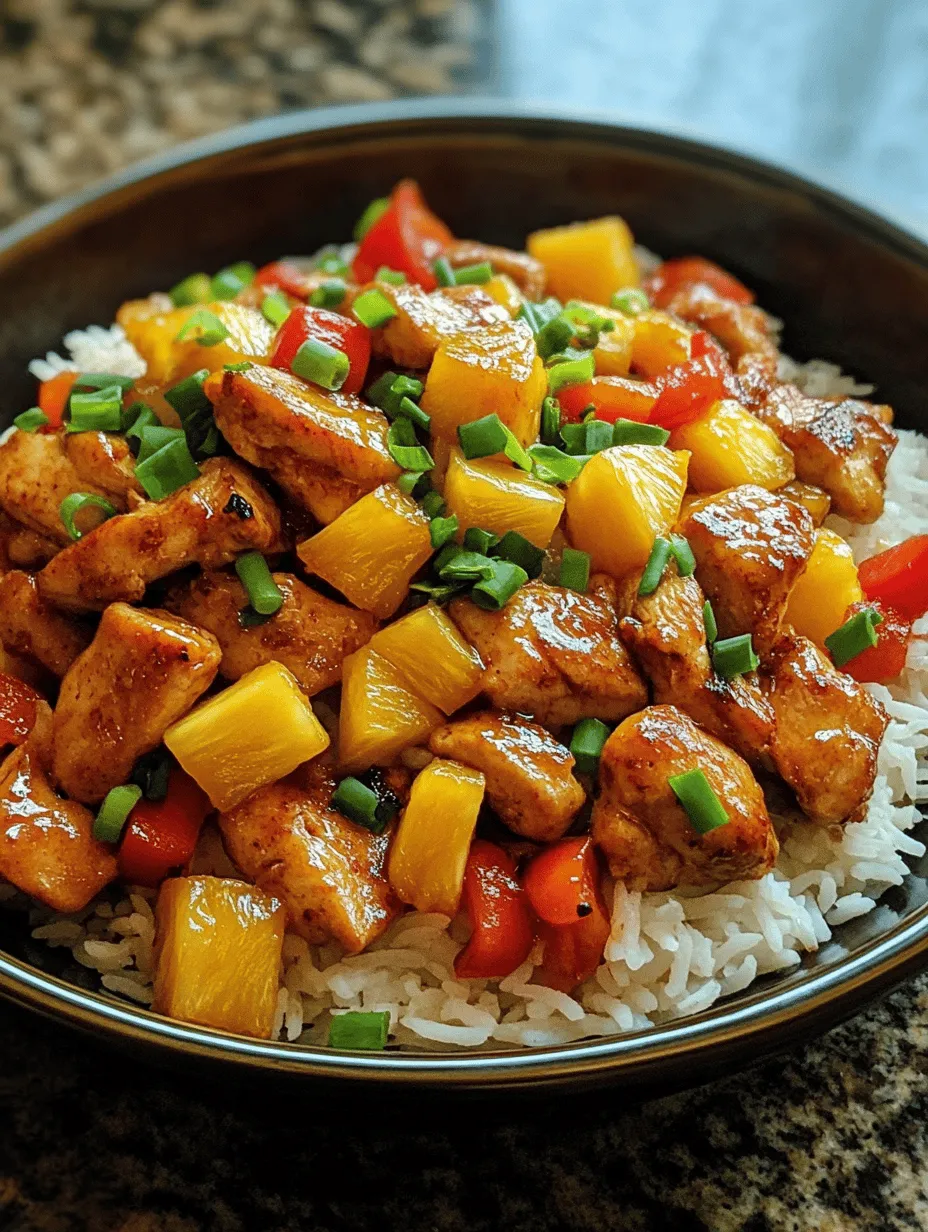 Are you looking for a dish that brings a burst of tropical flavors to your dinner table? Look no further than Pineapple Bliss Chicken & Rice! This delightful recipe combines tender chicken thighs, fragrant jasmine rice, and fresh pineapple in a harmonious blend that tantalizes the taste buds. The appeal of this dish lies not only in its vibrant flavors but also in its healthy ingredients, making it a perfect choice for family dinners or gatherings.