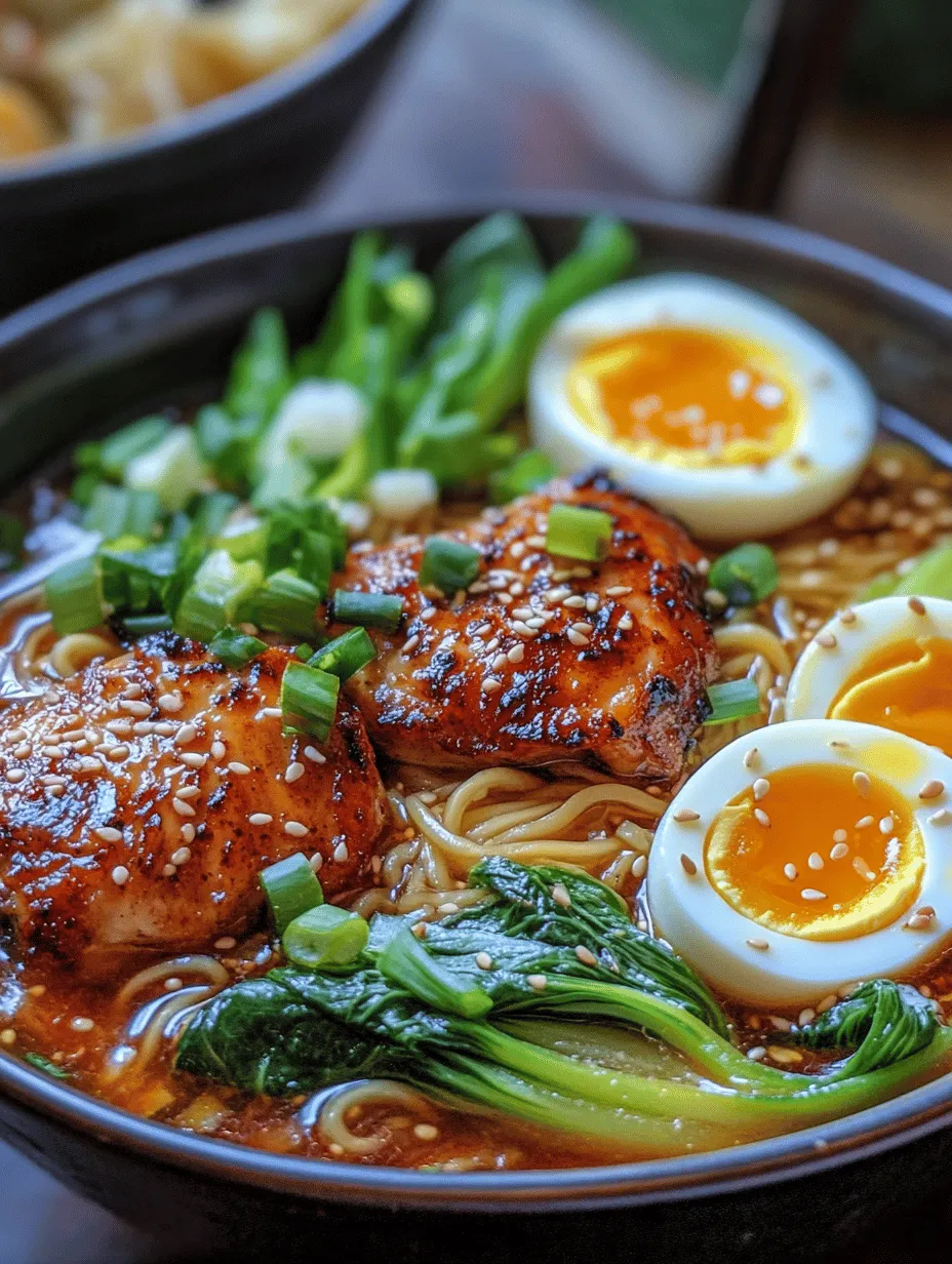 Ramen, often hailed as one of the ultimate comfort foods, has captured the hearts and palates of people worldwide. Originating from Japan, this beloved noodle soup has transcended cultural boundaries, evolving into numerous variations that reflect regional tastes and traditions. Among its diverse interpretations is the Fiery Chicken Ramen, a dish that embodies warmth, flavor, and a touch of spice, making it particularly appealing during the colder months. This recipe not only caters to spice enthusiasts but also offers a hearty and nutritious meal that can satisfy even the most discerning of appetites.