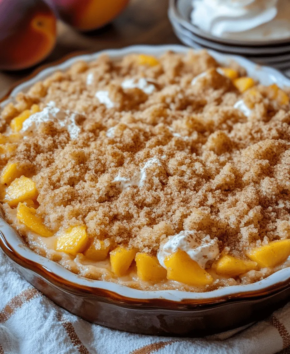 There's something truly special about Southern Peach Crumb Cake that evokes warm memories of summer afternoons spent on porches, enjoying the sweet scent of ripe peaches wafting through the air. This delightful dessert embodies the essence of Southern baking, seamlessly blending the moistness of a tender cake with a crunchy, buttery topping that makes each bite a celebration of flavor and texture. As peach season rolls around, this cake becomes a staple, showcasing the best of fresh, juicy peaches that are synonymous with Southern summers.