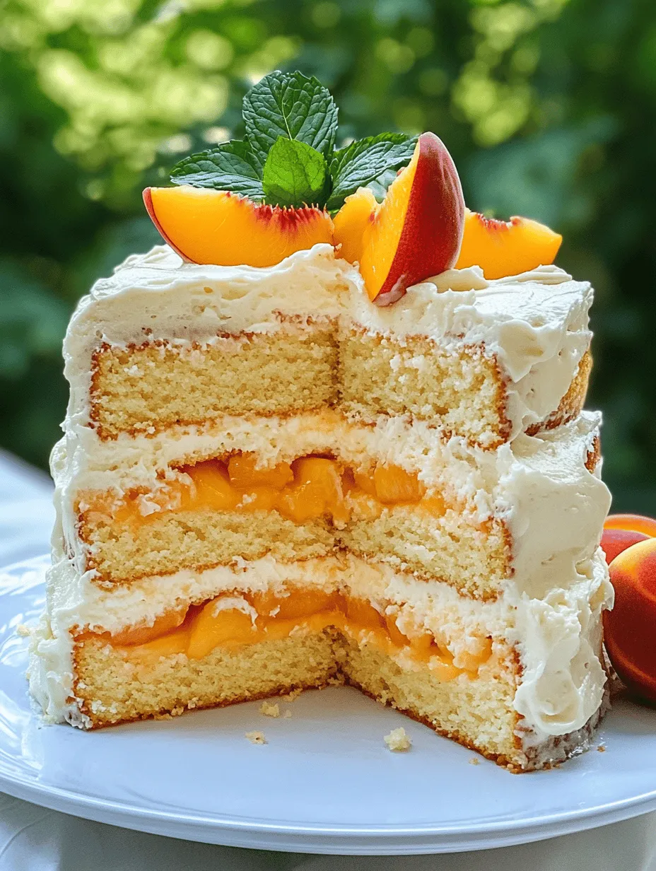As the warm sun of summer approaches, there’s nothing quite as delightful as indulging in a slice of Peaches and Cream Layer Cake. This luscious dessert captures the essence of the season with its rich layers of moist cake, fresh peaches, and creamy frosting, making it an ideal choice for summer gatherings, birthdays, or simply to enjoy on a sunny afternoon. The combination of sweet, juicy peaches and the smooth, decadent cream creates a symphony of flavors that evoke memories of summer picnics and family celebrations.