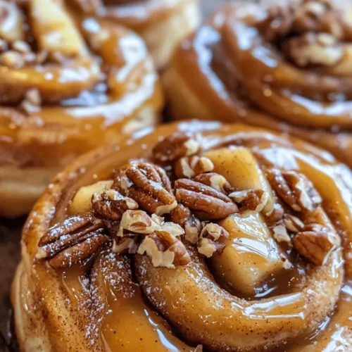 Cinnamon rolls have long been a beloved staple in many households, renowned for their warm, gooey centers and aromatic spices. The comforting flavors of cinnamon combined with the rich sweetness of caramel and the tartness of apples create a perfect harmony that elevates this classic treat to new heights. As the leaves turn and the air grows crisp, the combination of caramel and apples evokes feelings of nostalgia, making it an ideal recipe for the fall season and holiday gatherings. There’s nothing quite like the smell of freshly baked cinnamon rolls wafting through the kitchen, drawing family and friends together to share in the joy of homemade treats.
